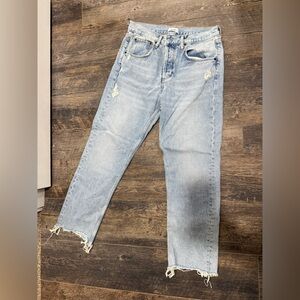nuuds Light Blue Washed Denim Jeans